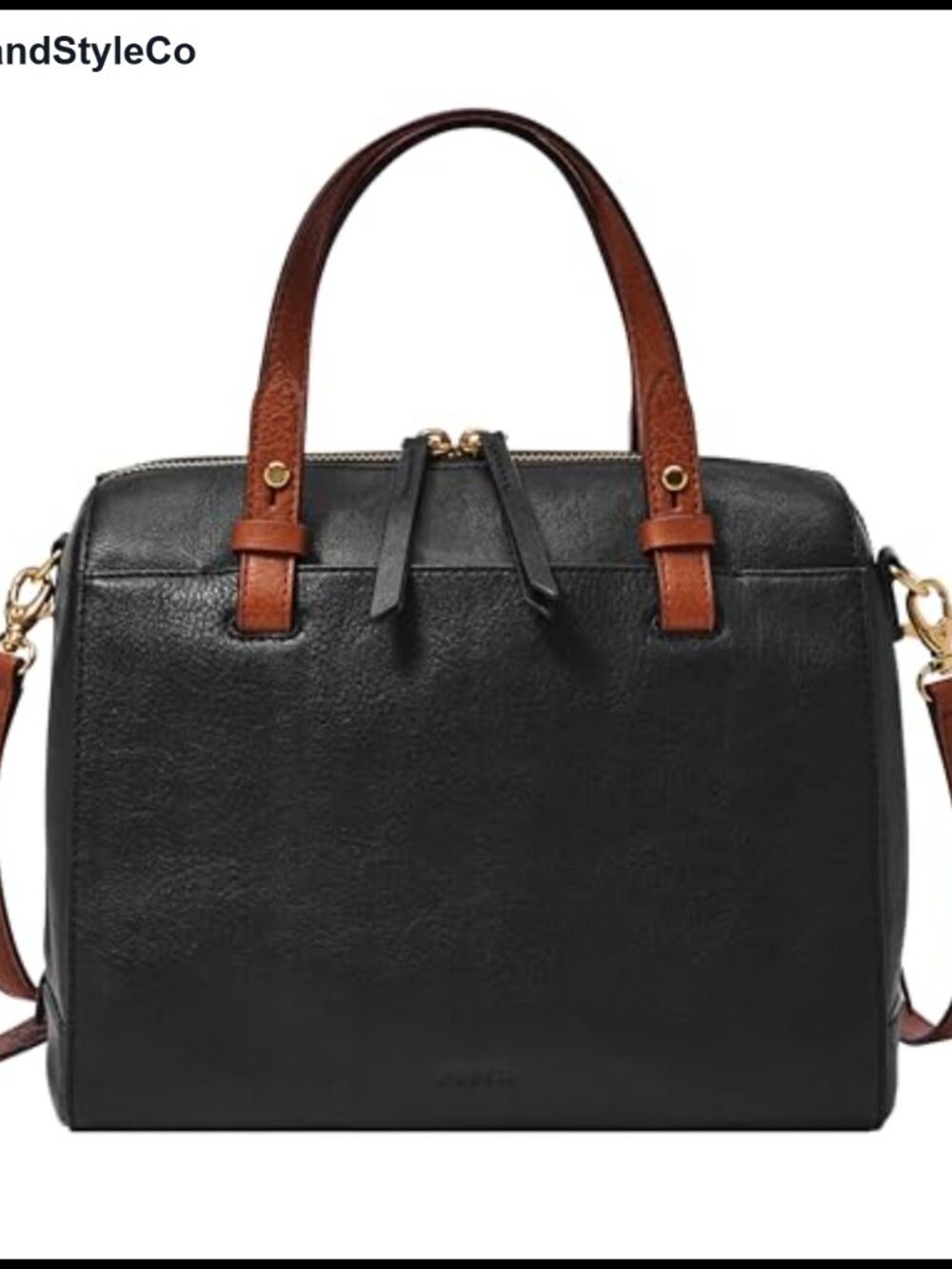 LiteHide Leather Satchel Purse with Detachable Strap & Pockets